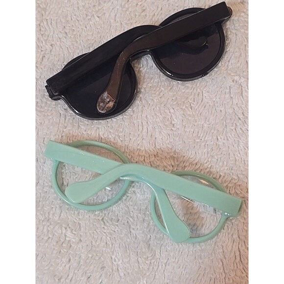 2 Pair Of Sunglasses Compatible With Labubu Dolls - Picture 4 of 4